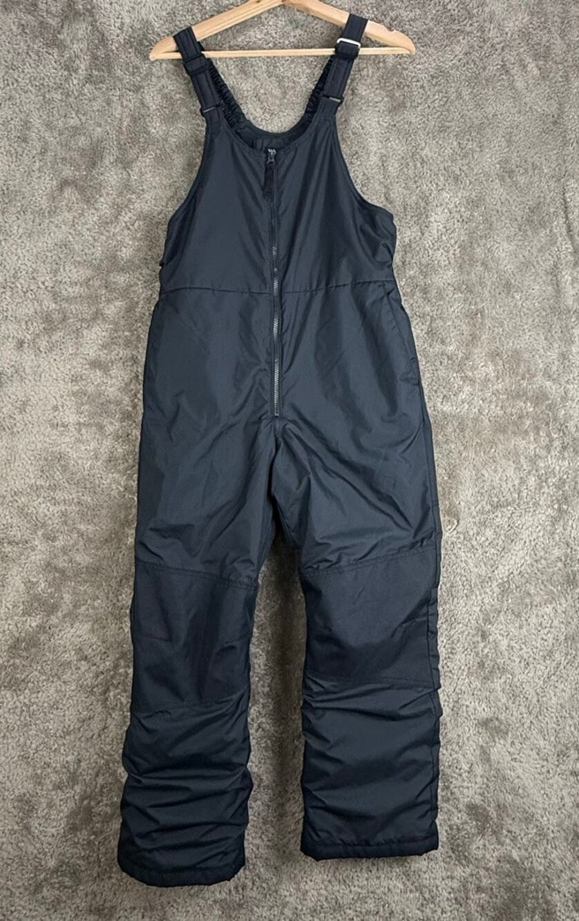 All in Motion Black Snow Bib Ski Pants Snowpants Snowsuit Youth Boy Girl XL 14